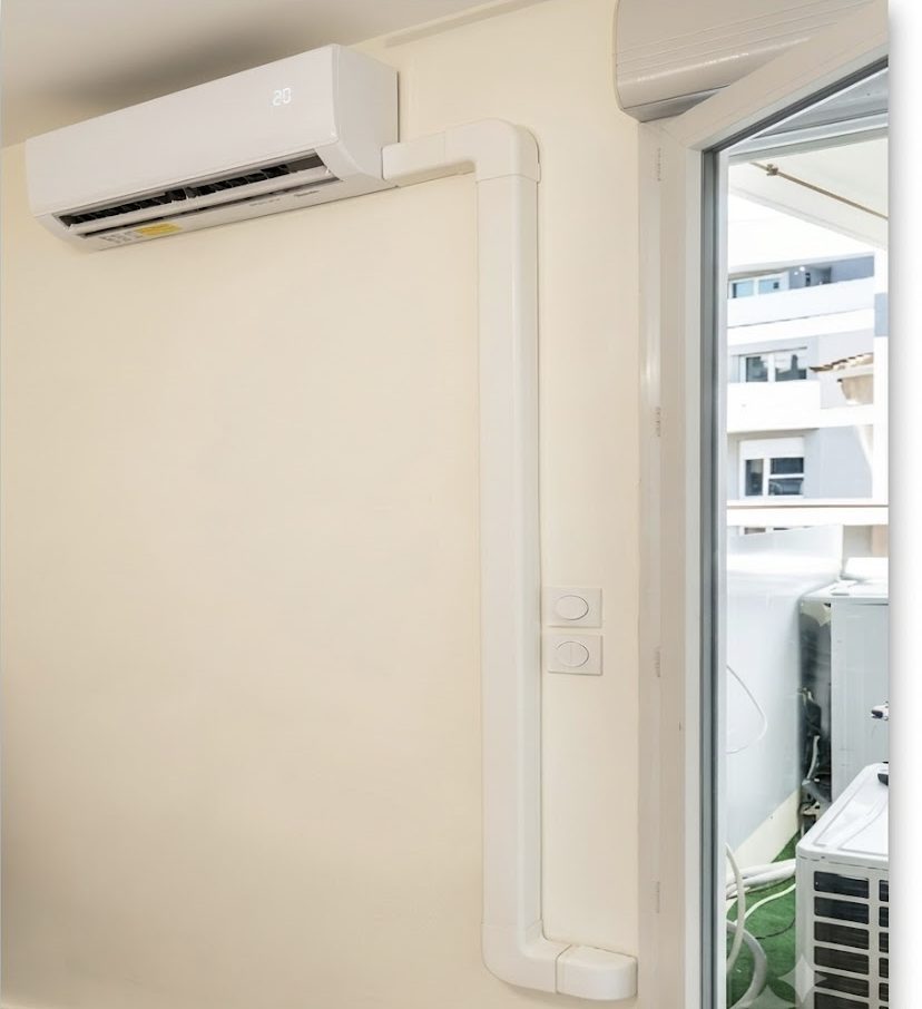 Installation d'un split de climatisation intérieure